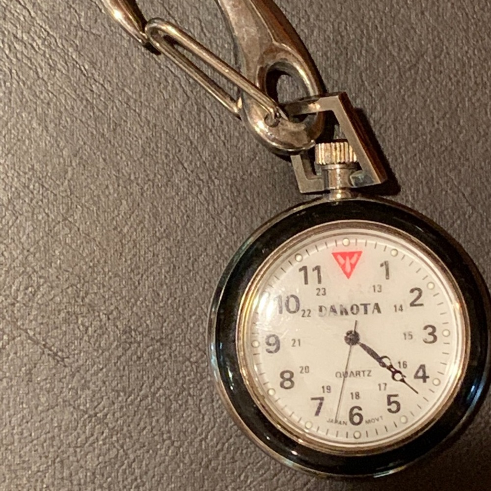 Dakota Light Up Pocket Watch with Clip
